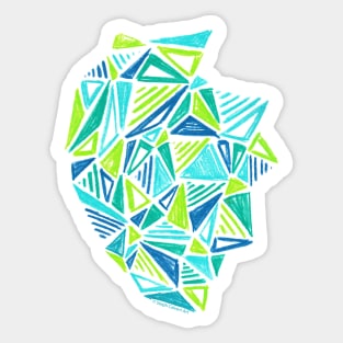 Geometric Patterns - sketchy triangles Sticker